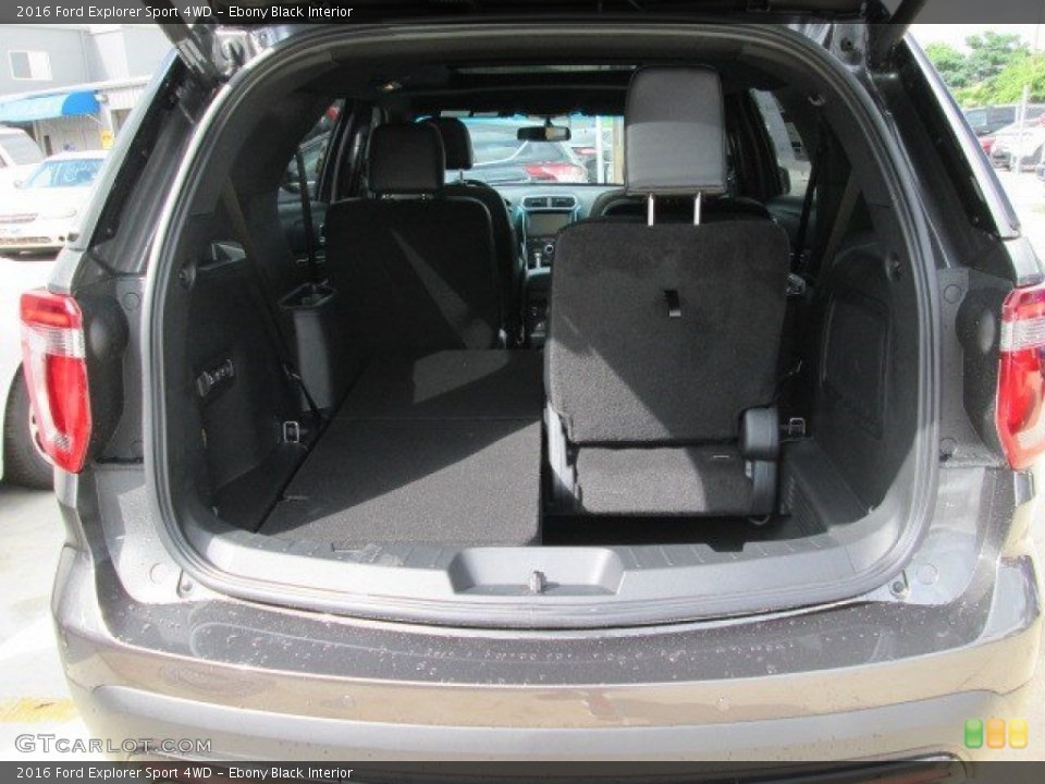 Ebony Black Interior Trunk for the 2016 Ford Explorer Sport 4WD #105252900