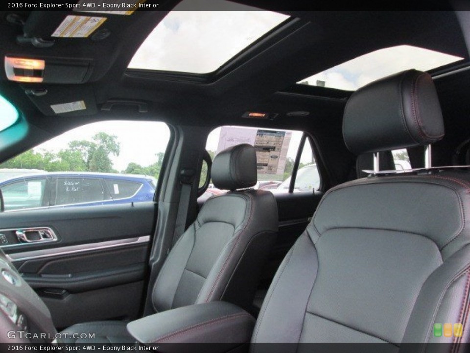 Ebony Black Interior Photo for the 2016 Ford Explorer Sport 4WD #105253755