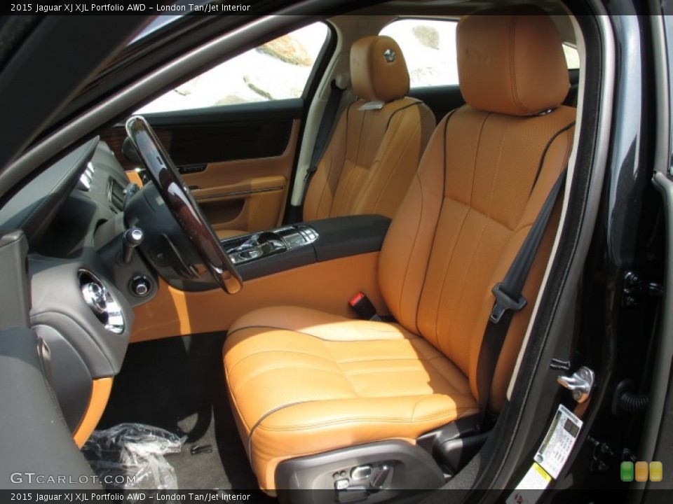 London Tan/Jet Interior Front Seat for the 2015 Jaguar XJ XJL Portfolio AWD #105256910