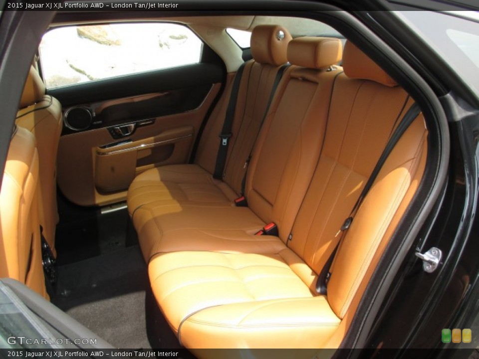 London Tan/Jet Interior Rear Seat for the 2015 Jaguar XJ XJL Portfolio AWD #105256933