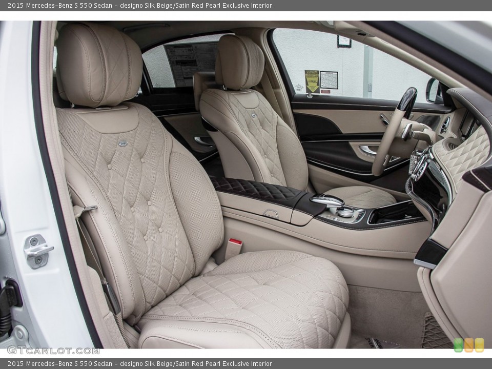 designo Silk Beige/Satin Red Pearl Exclusive Interior Photo for the 2015 Mercedes-Benz S 550 Sedan #105257637