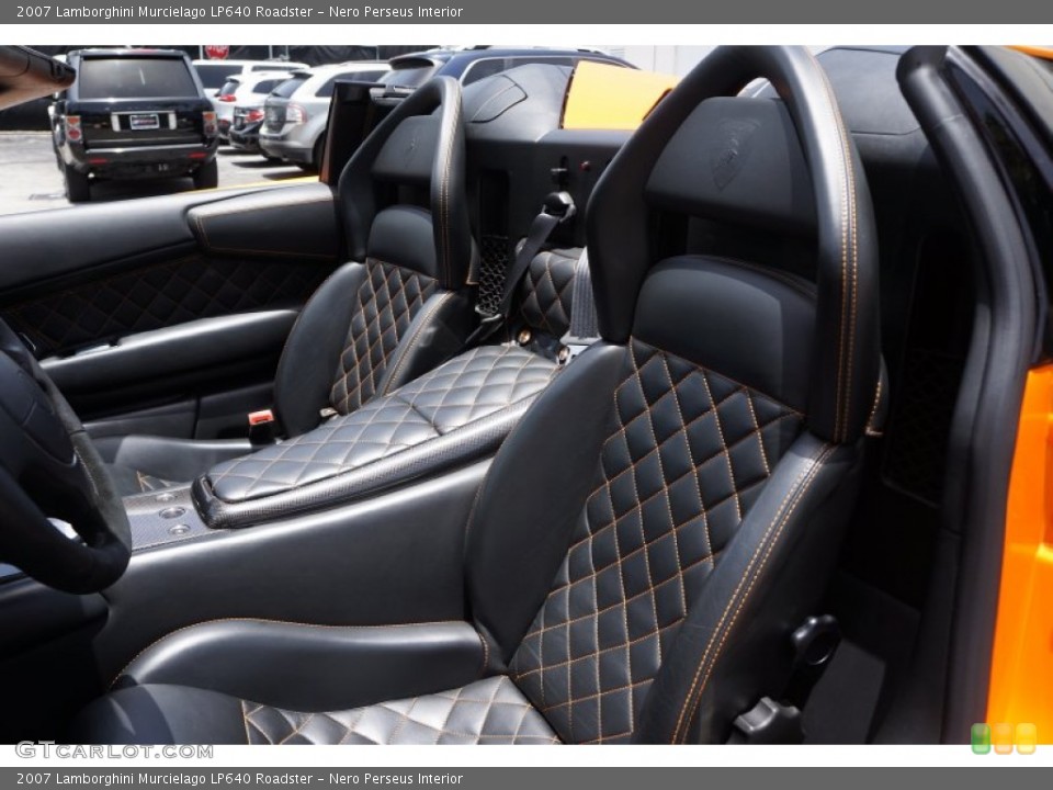 Nero Perseus Interior Front Seat for the 2007 Lamborghini Murcielago LP640 Roadster #105258921