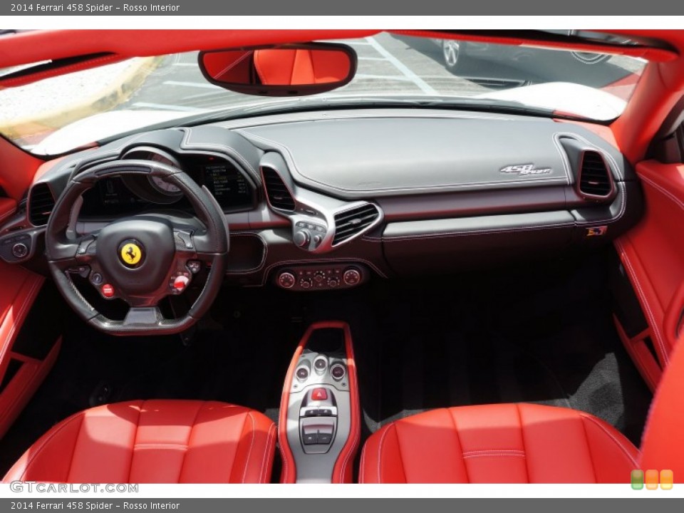Rosso Interior Dashboard for the 2014 Ferrari 458 Spider #105261801