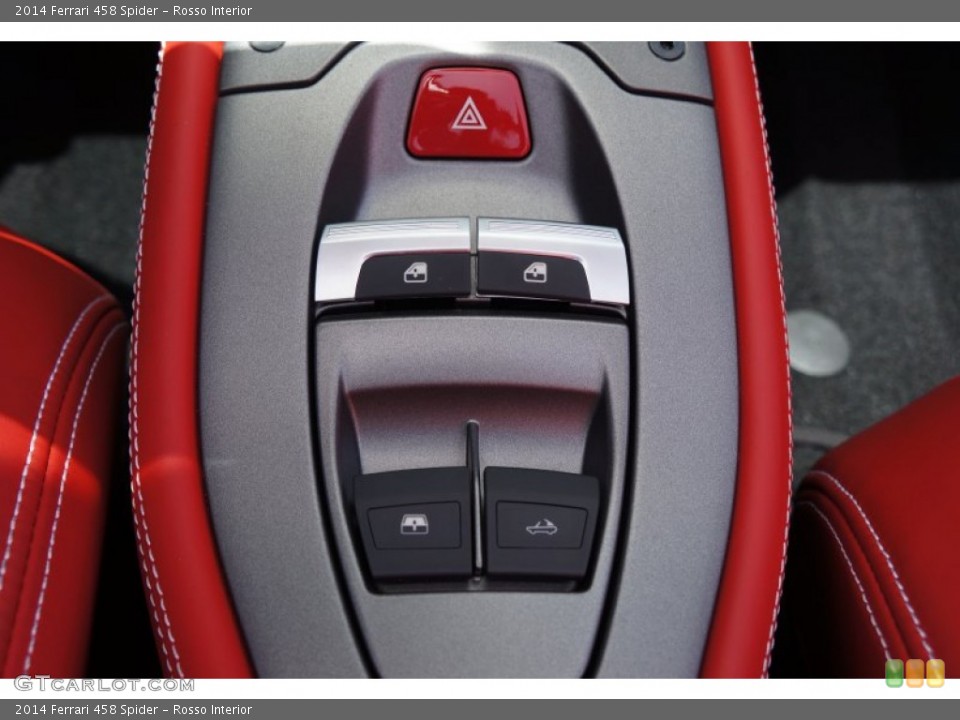 Rosso Interior Controls for the 2014 Ferrari 458 Spider #105261993