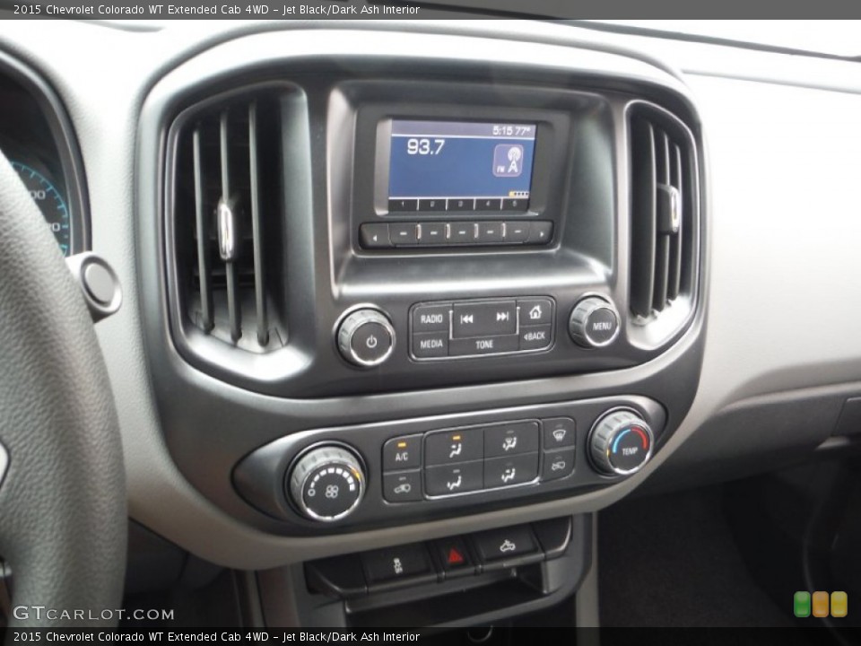Jet Black/Dark Ash Interior Controls for the 2015 Chevrolet Colorado WT Extended Cab 4WD #105266513