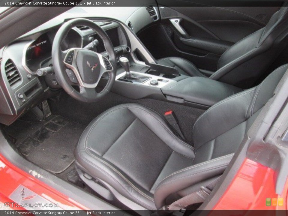 Jet Black 2014 Chevrolet Corvette Interiors