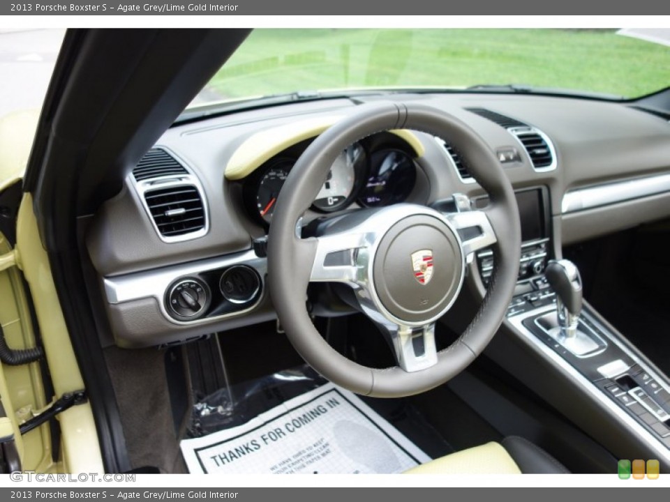 Agate Grey/Lime Gold Interior Dashboard for the 2013 Porsche Boxster S #105270411