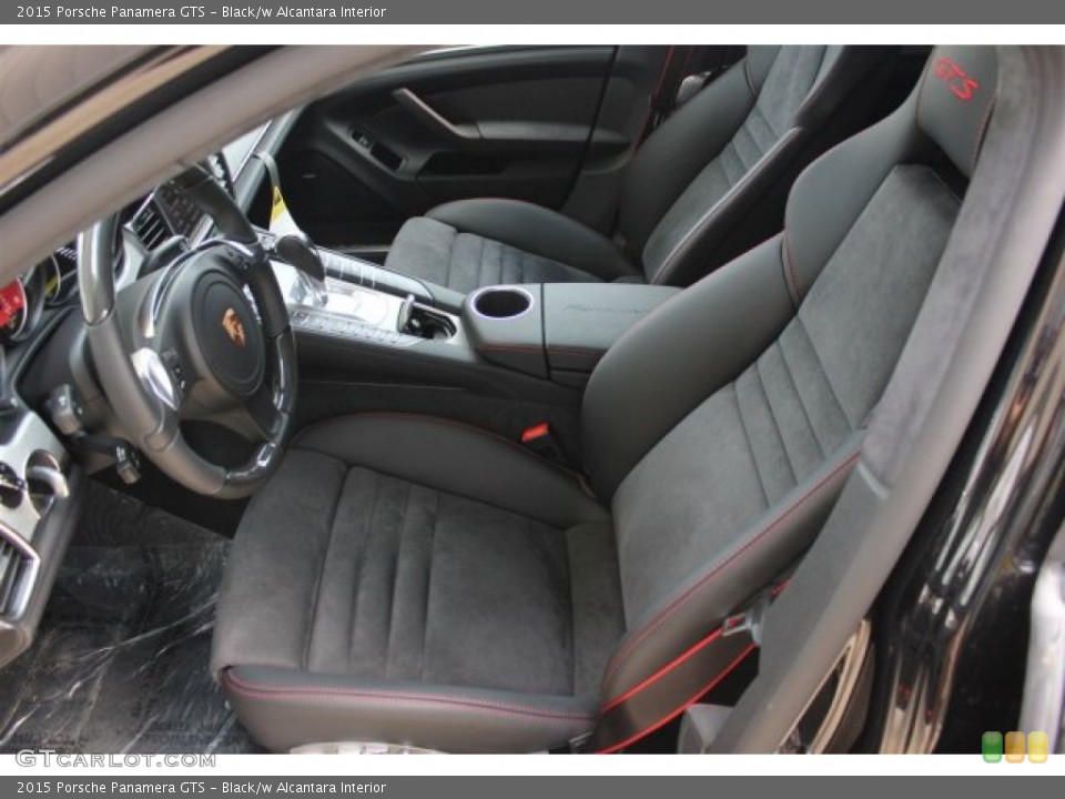Black/w Alcantara Interior Front Seat for the 2015 Porsche Panamera GTS #105280155