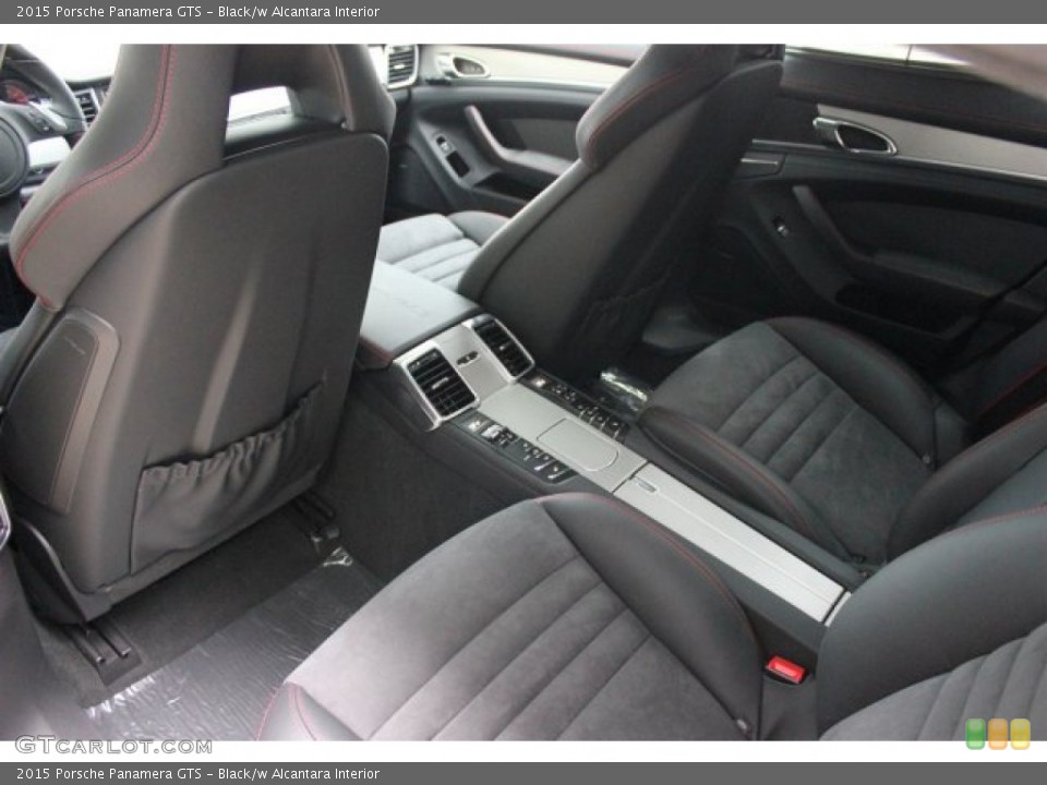 Black/w Alcantara Interior Rear Seat for the 2015 Porsche Panamera GTS #105280371