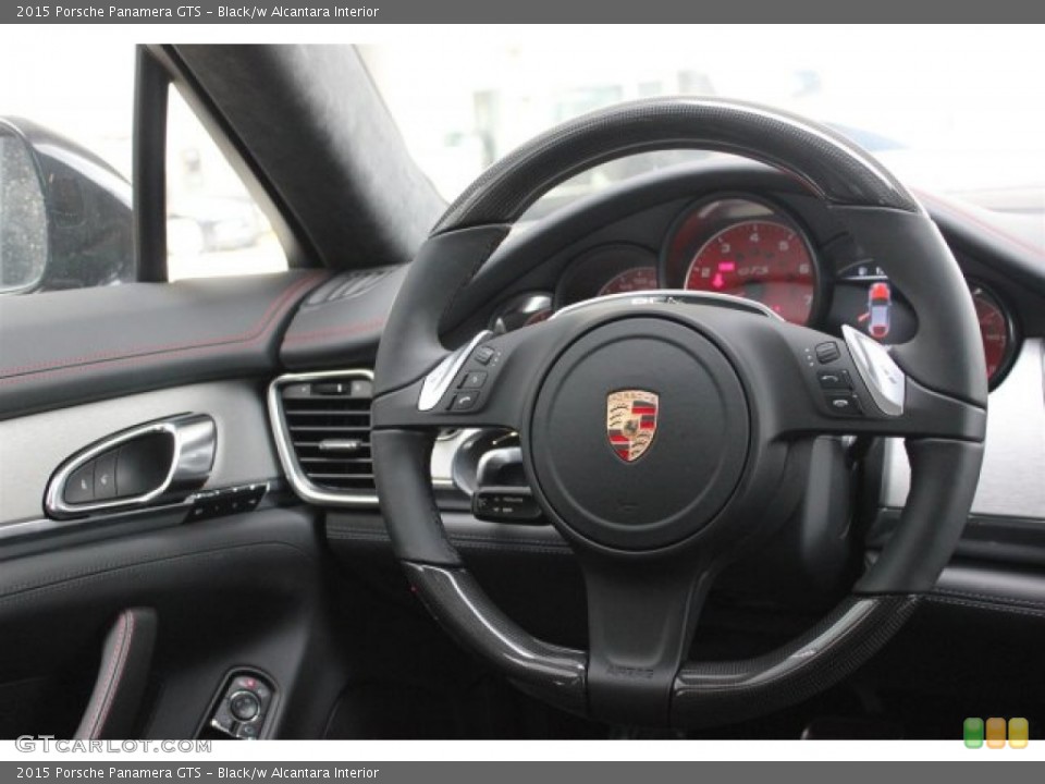 Black/w Alcantara Interior Steering Wheel for the 2015 Porsche Panamera GTS #105280410
