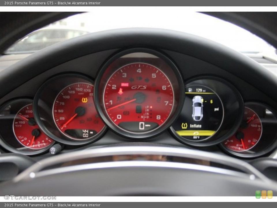 Black/w Alcantara Interior Gauges for the 2015 Porsche Panamera GTS #105280466
