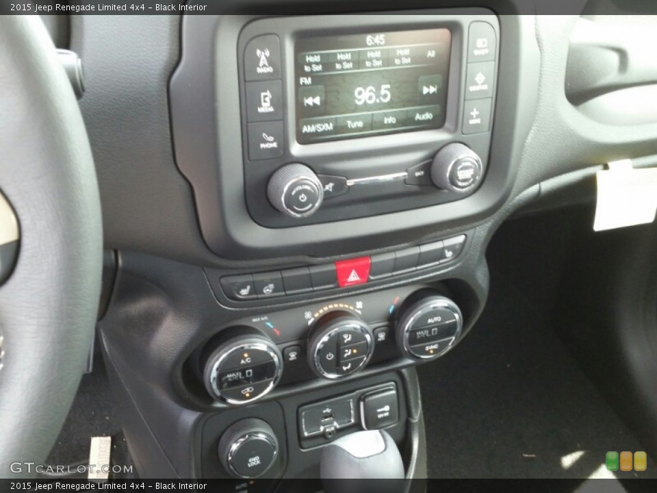 Black Interior Controls for the 2015 Jeep Renegade Limited 4x4 #105283832