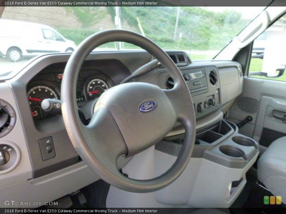 Medium Flint Interior Dashboard for the 2016 Ford E-Series Van E350 Cutaway Commercial Moving Truck #105284756