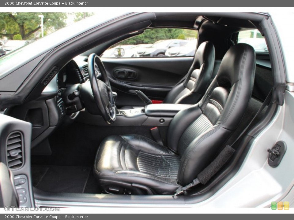 Black Interior Front Seat for the 2000 Chevrolet Corvette Coupe #105288114