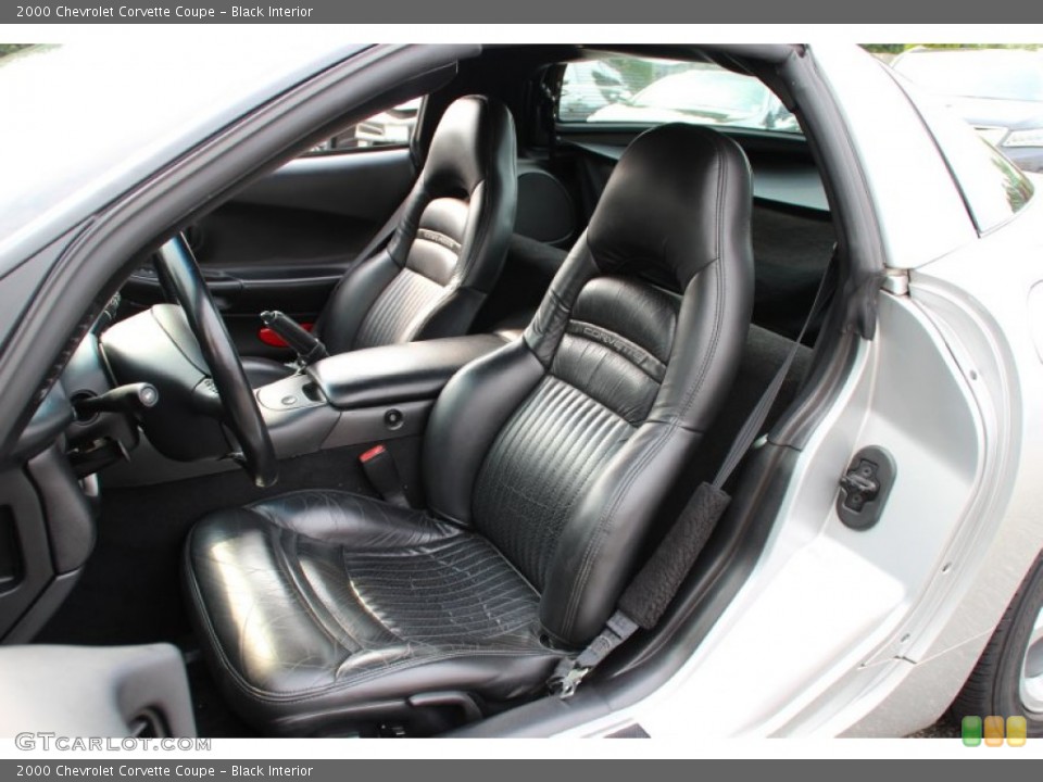 Black Interior Front Seat for the 2000 Chevrolet Corvette Coupe #105288137