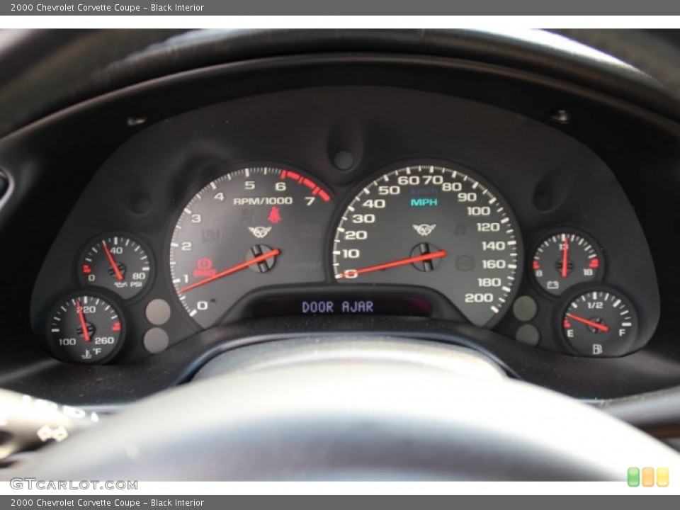 Black Interior Gauges for the 2000 Chevrolet Corvette Coupe #105288383