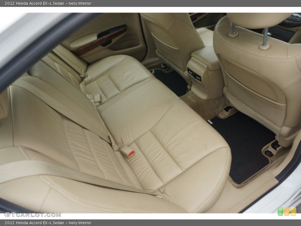 Ivory Interior Rear Seat for the 2012 Honda Accord EX-L Sedan #105302042