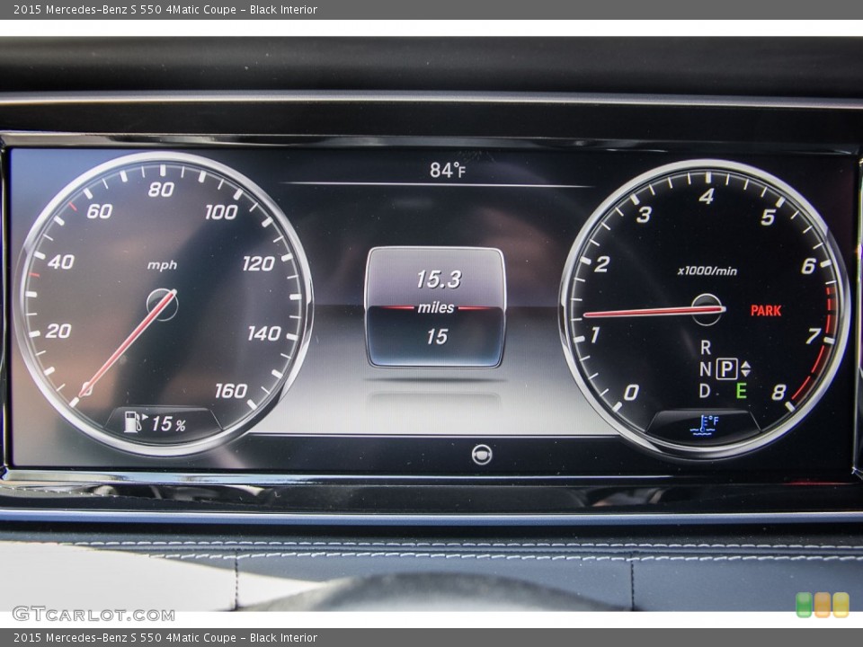 Black Interior Gauges for the 2015 Mercedes-Benz S 550 4Matic Coupe #105308207