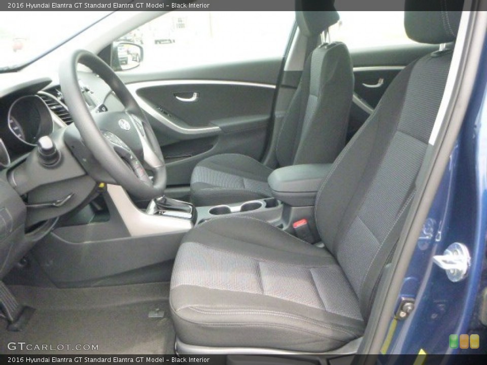 Black Interior Front Seat for the 2016 Hyundai Elantra GT  #105308960