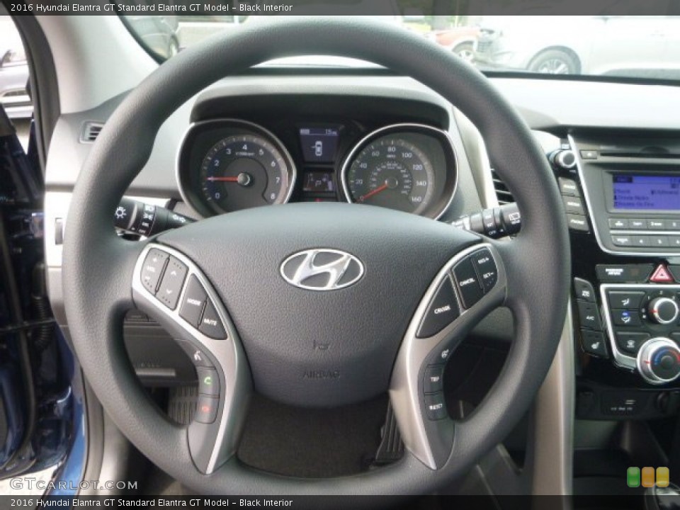 Black Interior Steering Wheel for the 2016 Hyundai Elantra GT  #105309098