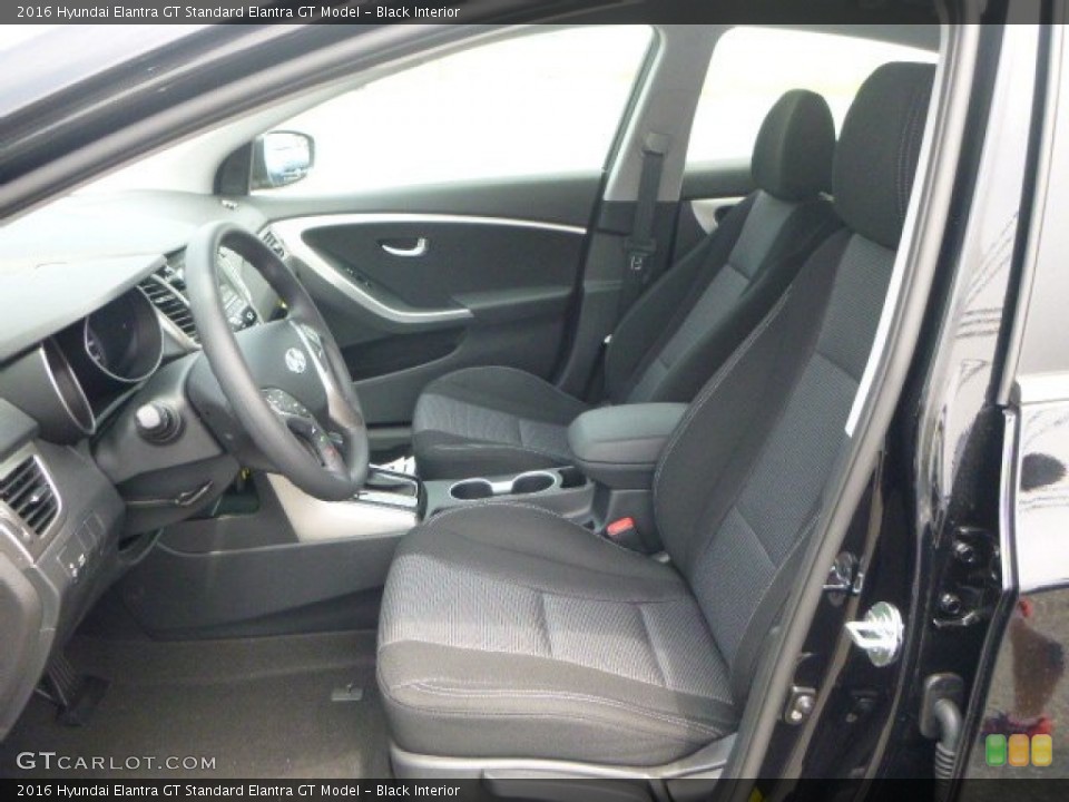 Black Interior Front Seat for the 2016 Hyundai Elantra GT  #105309356