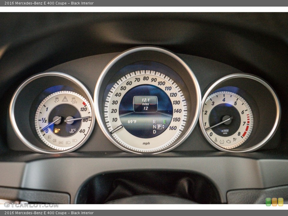 Black Interior Gauges for the 2016 Mercedes-Benz E 400 Coupe #105317969