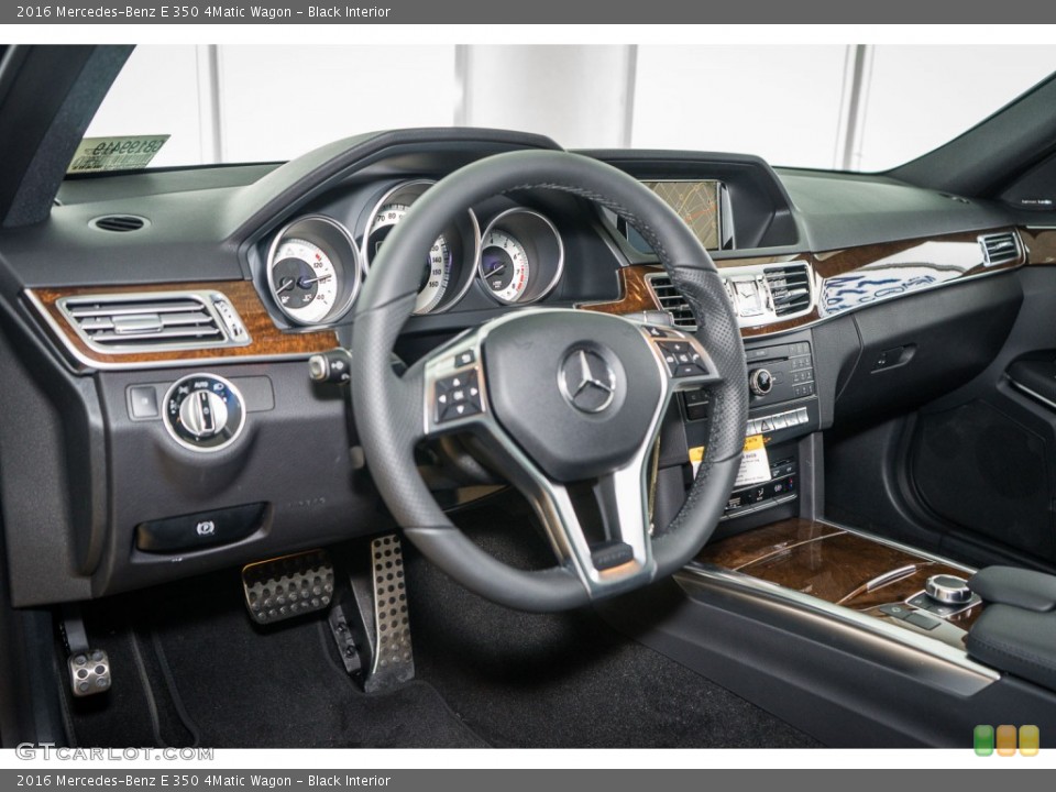 Black Interior Dashboard for the 2016 Mercedes-Benz E 350 4Matic Wagon #105318236