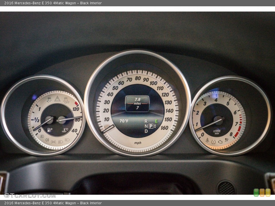 Black Interior Gauges for the 2016 Mercedes-Benz E 350 4Matic Wagon #105318293