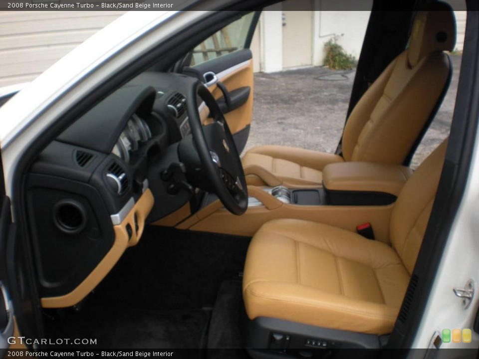 Black/Sand Beige Interior Photo for the 2008 Porsche Cayenne Turbo #10531960
