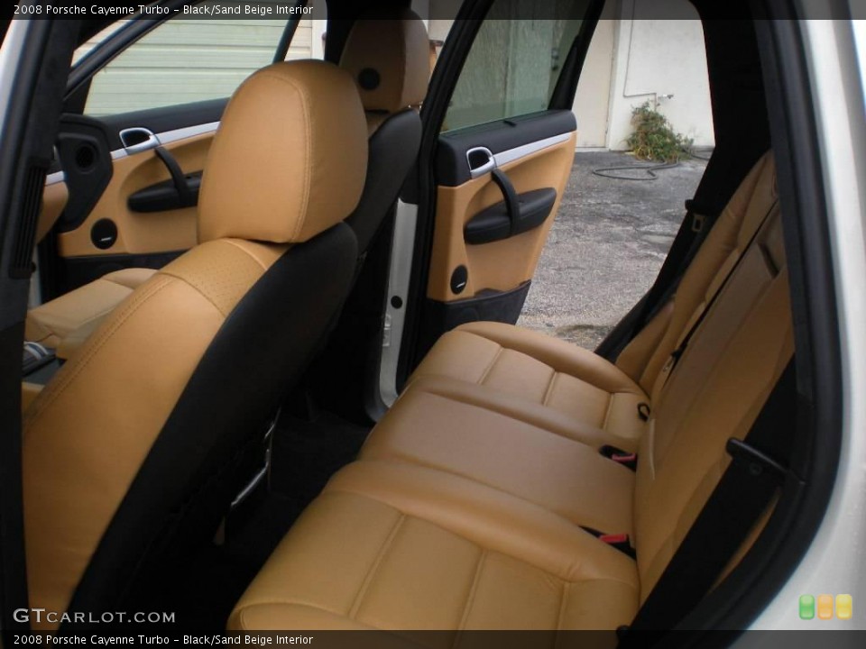 Black/Sand Beige 2008 Porsche Cayenne Interiors