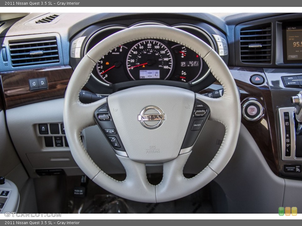 Gray Interior Steering Wheel for the 2011 Nissan Quest 3.5 SL #105321362