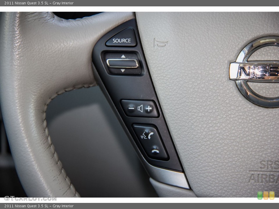 Gray Interior Controls for the 2011 Nissan Quest 3.5 SL #105321392