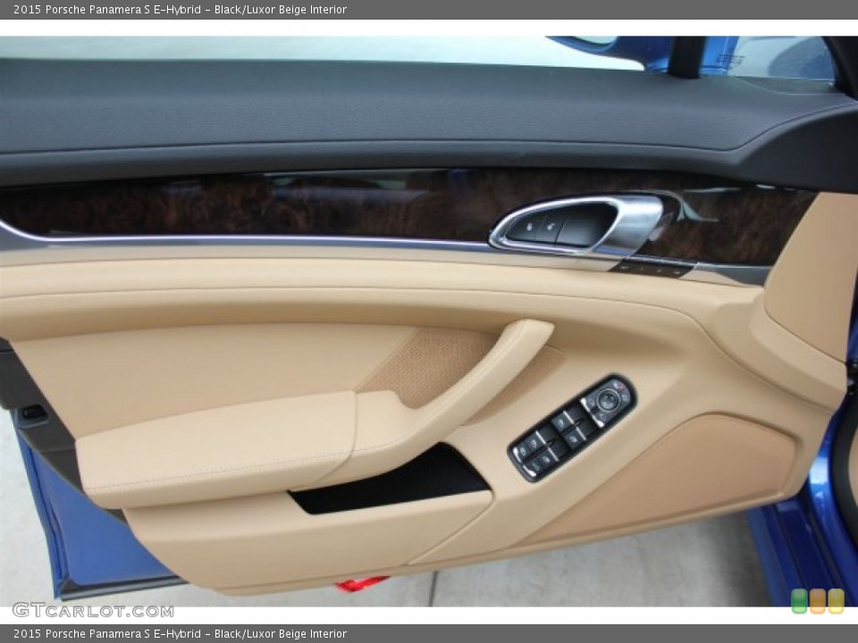 Black/Luxor Beige Interior Door Panel for the 2015 Porsche Panamera S E-Hybrid #105322516