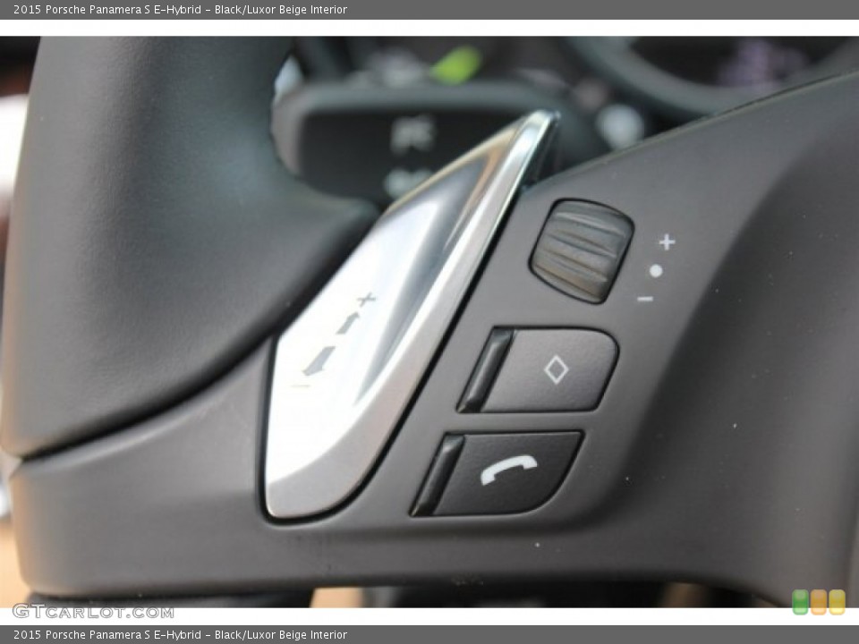 Black/Luxor Beige Interior Controls for the 2015 Porsche Panamera S E-Hybrid #105322667