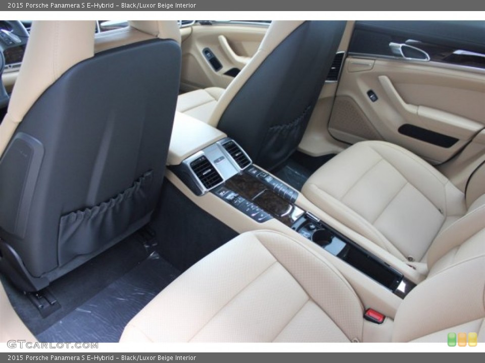 Black/Luxor Beige Interior Rear Seat for the 2015 Porsche Panamera S E-Hybrid #105322706