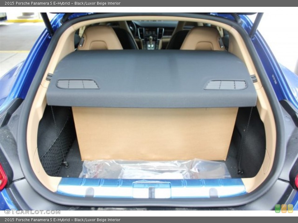 Black/Luxor Beige Interior Trunk for the 2015 Porsche Panamera S E-Hybrid #105322745