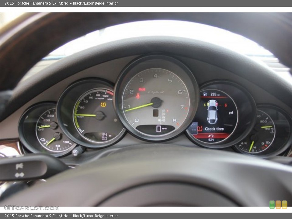 Black/Luxor Beige Interior Gauges for the 2015 Porsche Panamera S E-Hybrid #105322781