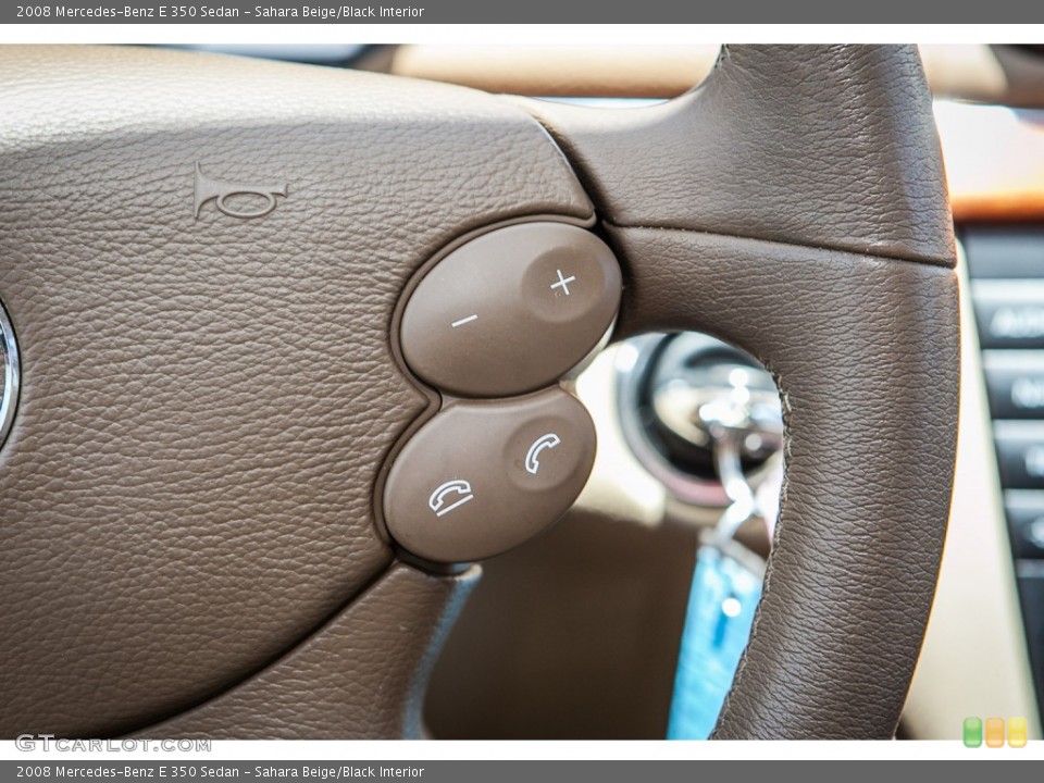 Sahara Beige/Black Interior Controls for the 2008 Mercedes-Benz E 350 Sedan #105329309