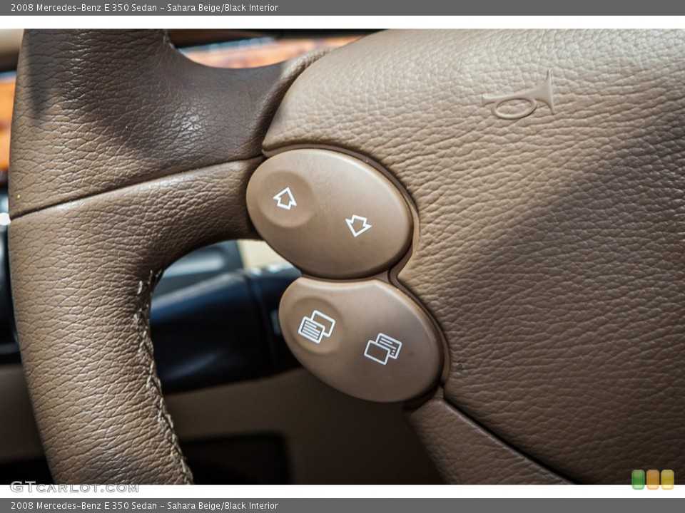 Sahara Beige/Black Interior Controls for the 2008 Mercedes-Benz E 350 Sedan #105329318