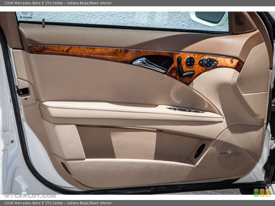 Sahara Beige/Black Interior Door Panel for the 2008 Mercedes-Benz E 350 Sedan #105329333