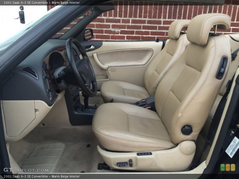 Warm Beige 2001 Saab 9-3 Interiors