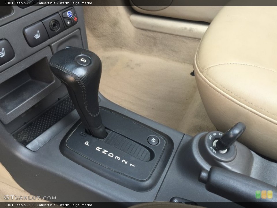 Warm Beige Interior Transmission for the 2001 Saab 9-3 SE Convertible #105336927