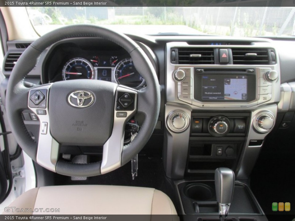 Sand Beige Interior Dashboard for the 2015 Toyota 4Runner SR5 Premium #105337650