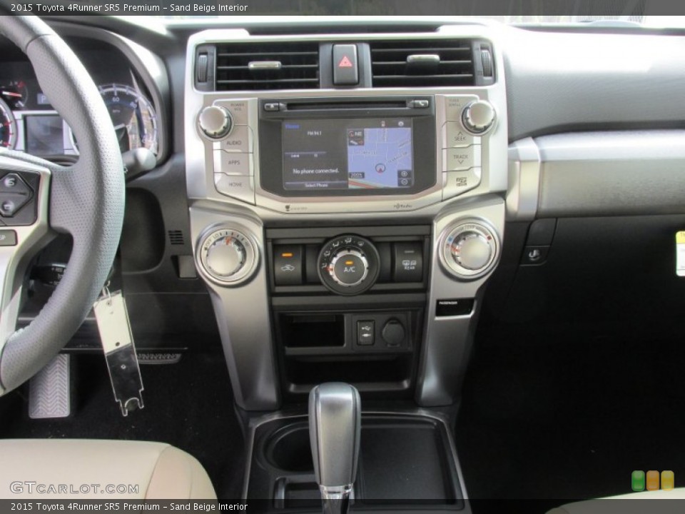 Sand Beige Interior Controls for the 2015 Toyota 4Runner SR5 Premium #105337671