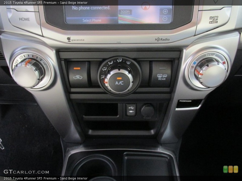 Sand Beige Interior Controls for the 2015 Toyota 4Runner SR5 Premium #105337716