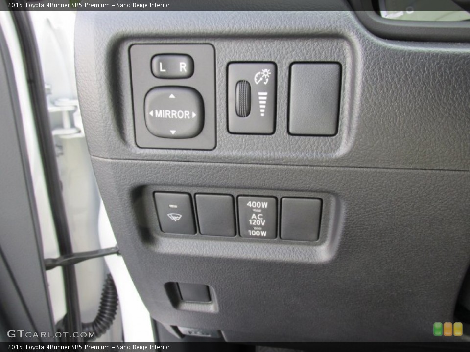 Sand Beige Interior Controls for the 2015 Toyota 4Runner SR5 Premium #105337923