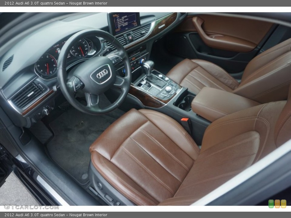 Nougat Brown Interior Photo for the 2012 Audi A6 3.0T quattro Sedan #105339101