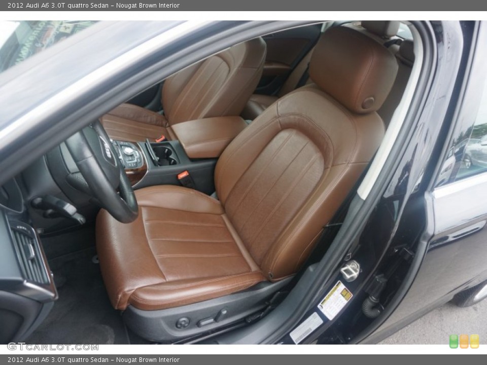 Nougat Brown Interior Front Seat for the 2012 Audi A6 3.0T quattro Sedan #105339117