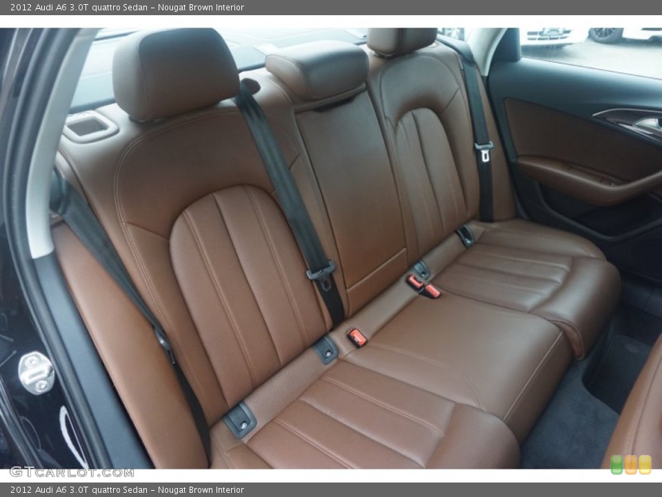 Nougat Brown Interior Rear Seat for the 2012 Audi A6 3.0T quattro Sedan #105339189