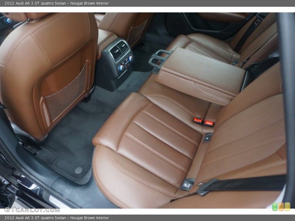 Nougat Brown Interior Rear Seat for the 2012 Audi A6 3.0T quattro Sedan #105339205